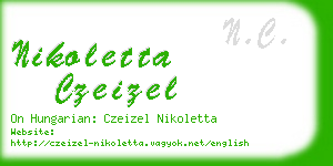 nikoletta czeizel business card